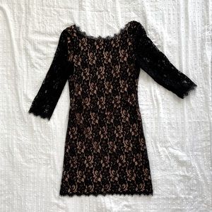 Babaton Long Sleeve Lace Dress